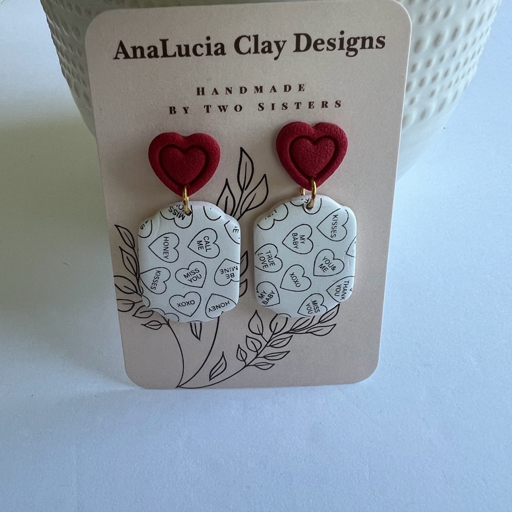 Red Heart Earrings